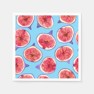 Serviette En Papier Motif d'aquarelle des tranches de fibres