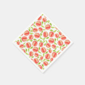 Serviette En Papier Motif d'aquarelle douce (Coin)