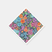 Serviette En Papier Motif d'aquarelle florale (Coin)