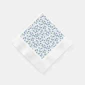 Serviette En Papier Motif d'aquarelle rose bleu délicat (Coin)