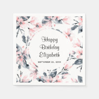 Motif d'aquarelle rose et gris