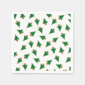 Serviette En Papier Motif d'arbre de Noël (Devant)