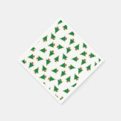 Serviette En Papier Motif d'arbre de Noël (Coin)
