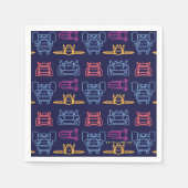 Serviette En Papier Motif d'arrière-plan Batwheel™ Neon (Devant)
