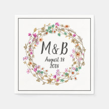 Motif d'art de couronne florale de style de campag