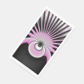 Serviette En Papier Motif d'art fractal Abstrait moderne (Coin)