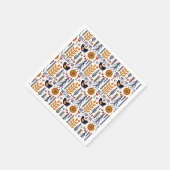 Serviette En Papier Motif d'art populaire aux oiseaux d'automne (Coin)