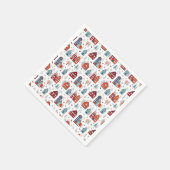 Serviette En Papier Motif d'art populaire de la Maison scandinave (Coin)