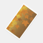 Serviette En Papier Motif d'automne avec feuilles d'érable en chute et (Coin)