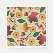 Serviette En Papier Motif d'automne coloré (Devant)