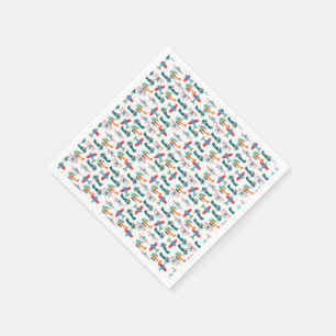 Serviette En Papier motif d'avion rétro vintage