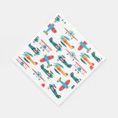 Serviette En Papier motif d'avion rétro vintage (Coin)