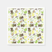 Serviette En Papier Motif de Baby shower neutre (Devant)