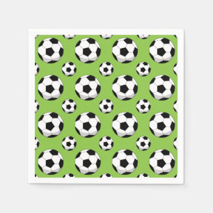 Serviette En Papier Motif de balle de football de dessin