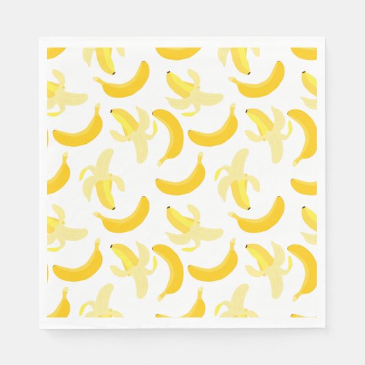 Serviette En Papier Motif de banane (Devant)