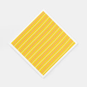 Serviette En Papier Motif de bande verticale jaune (Coin)