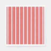 Serviette En Papier Motif de bande verticale rose rouge (Devant)