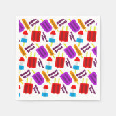 Serviette En Papier Motif de bar à jus congelé en été (Devant)