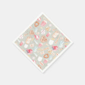 Serviette En Papier Motif de base-ball aquarelle (Coin)