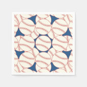 Serviette En Papier Motif de baseball Blue Papier Party (Devant)