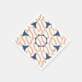 Serviette En Papier Motif de baseball Blue Papier Party (Coin)