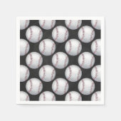 Serviette En Papier Motif de baseball peint (Devant)
