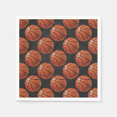 Serviette En Papier Motif de basket-ball peint (Devant)