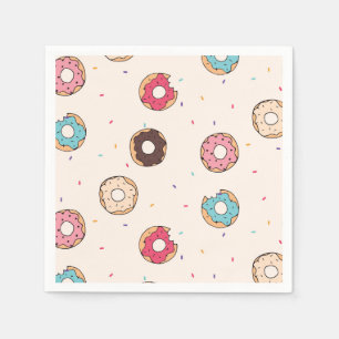 Serviette En Papier Motif de beignets sucrés