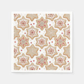 Serviette En Papier Motif de biscuits de Noël Vacances (Devant)