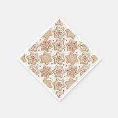 Serviette En Papier Motif de biscuits de Noël Vacances (Coin)