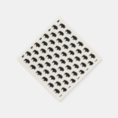 Serviette En Papier motif de bison (Coin)