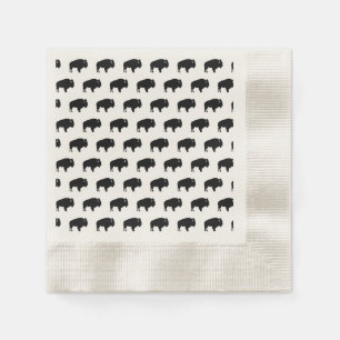 Serviette En Papier motif de bison