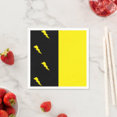 Serviette En Papier Motif de boulons de foudre (En situation)