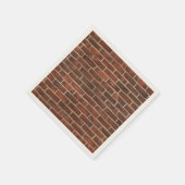 Serviette En Papier Motif de briques (Coin)