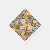 Serviette En Papier Motif de broderie florale TWEETY™ (Coin)