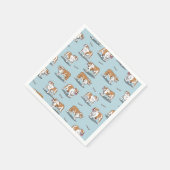 Serviette En Papier Motif de bulldog anglais (Coin)