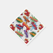 Serviette En Papier Motif de bulle Superhero (Coin)