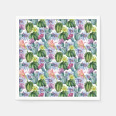 Serviette En Papier Motif de cactus aquarelle peint à la main (Devant)