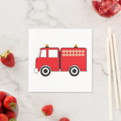 Serviette En Papier Motif de camion-feu rouge (En situation)