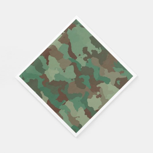 Serviette En Papier Motif de camouflage militaire (Forces armées) (Coin)