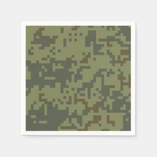 Serviette En Papier Motif de camouflage vert de l'armée
