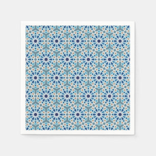Serviette En Papier Motif de carreaux marocains