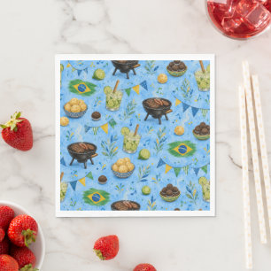 Serviette En Papier Motif de célébration du Brésil