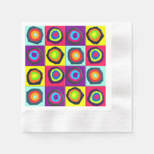 Serviette En Papier Motif de cercles colorés