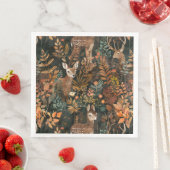 Serviette En Papier Motif de cerfs bruns mignons (En situation)