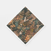 Serviette En Papier Motif de cerfs bruns mignons (Coin)