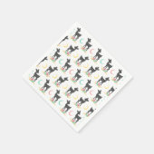 Serviette En Papier Motif de cerfs, Cerf de bébé, Boho, Fleurs, Lune (Coin)