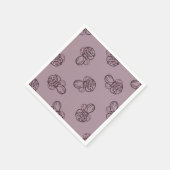 Serviette En Papier Motif de champignons (Coin)