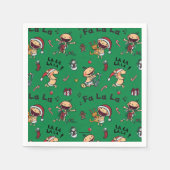 Serviette En Papier Motif de chansons pour bébés (Devant)