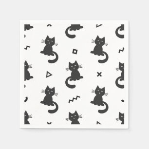 Serviette En Papier Motif de chat